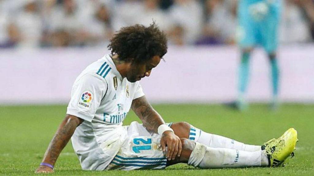 Marcelo se duele de su lesión