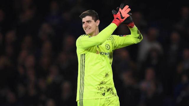 Courtois en un partido con el Chelsea. Foto: chelseafc.com