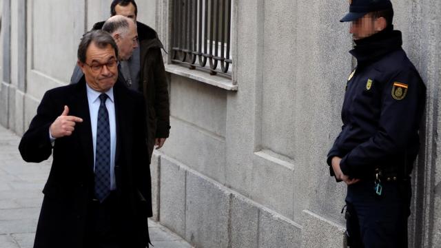 Artur Mas a su llegada este martes al Supremo