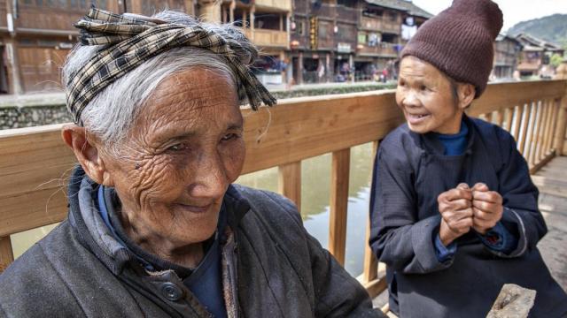 Una mujer de más de 100 años en buen estado de salud.