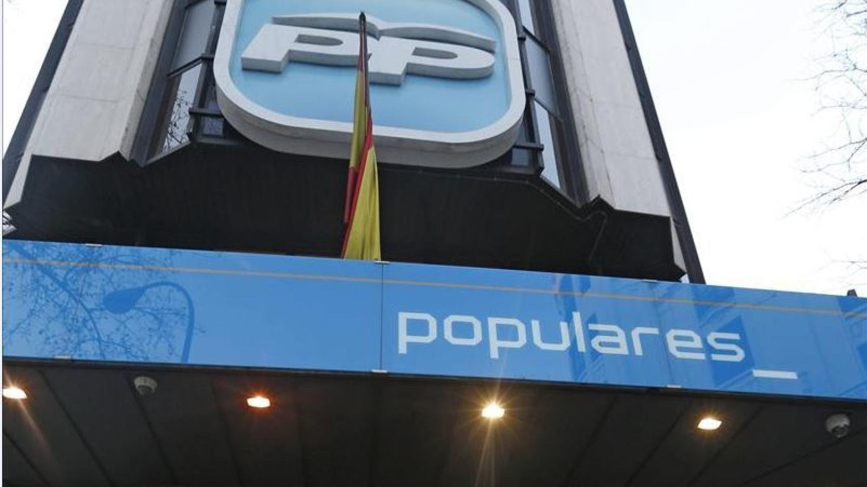 La sede del PP nacional en Madrid.