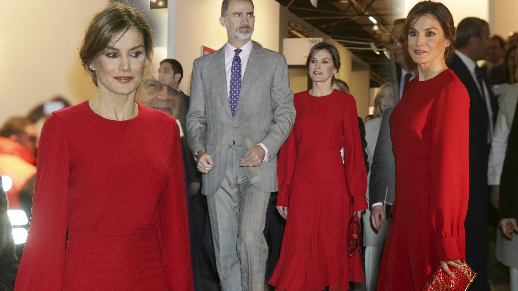 Los reyes Felipe VI y Letizia, en ARCO.