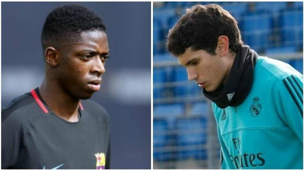 Dembélé y Vallejo, dos de los lesionados de Barça y Madrid