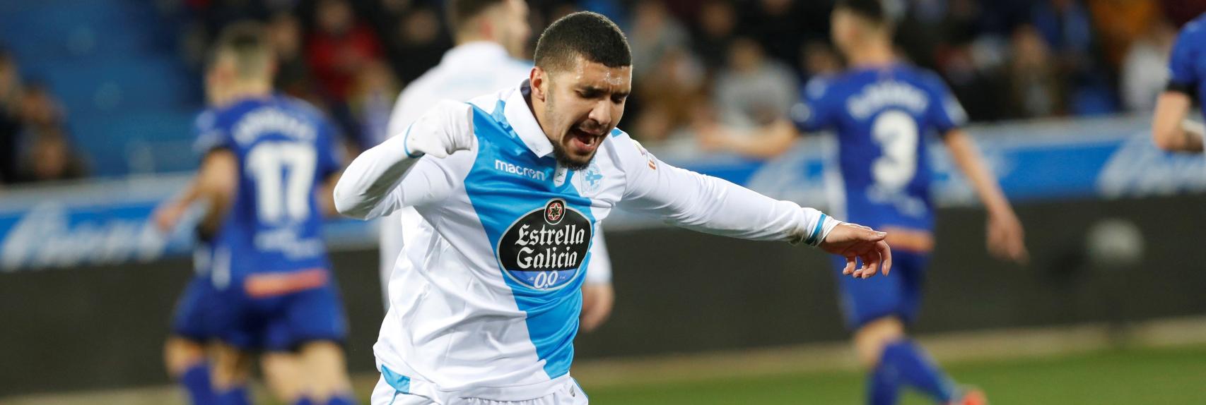 Bakkali protesta en el último partido del Depor.