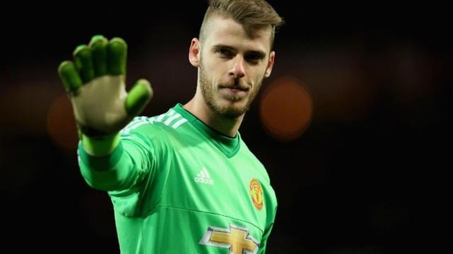 De Gea salundado con el Manchester United. Foto: manutd.com