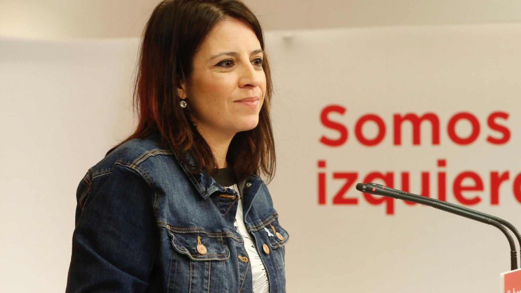 Adriana Lastra, vicesecretaria generald el PSOE, este viernes en Ferraz.