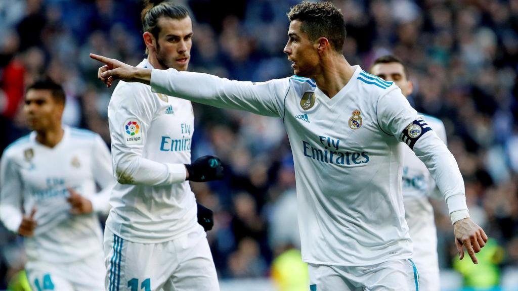 Cristiano celebra un gol ante el Deportivo Alavés.