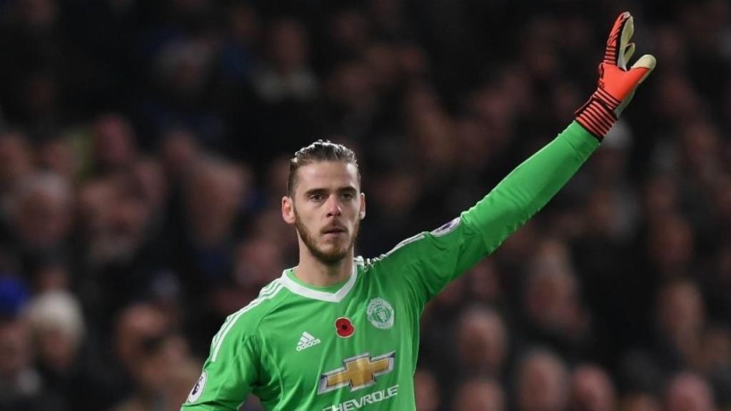 De Gea durante un partido del Manchester United.  Foto: manutd.com