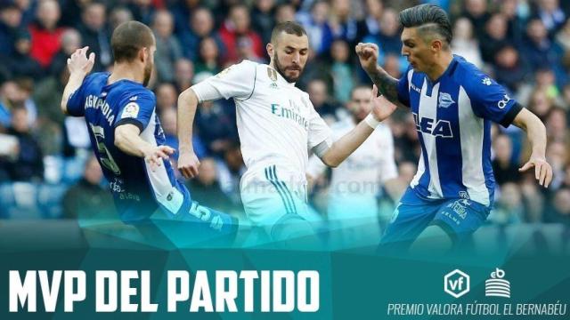 Karim Benzema, MVP del Real Madrid - Alavés