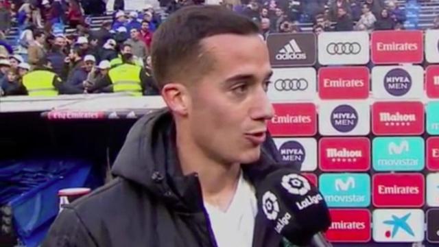 Lucas Vázquez habla tras el partido