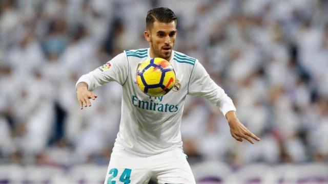 Ceballos en el Santiago Bernabéu. Foto Twitter (@DaniCeballos46)