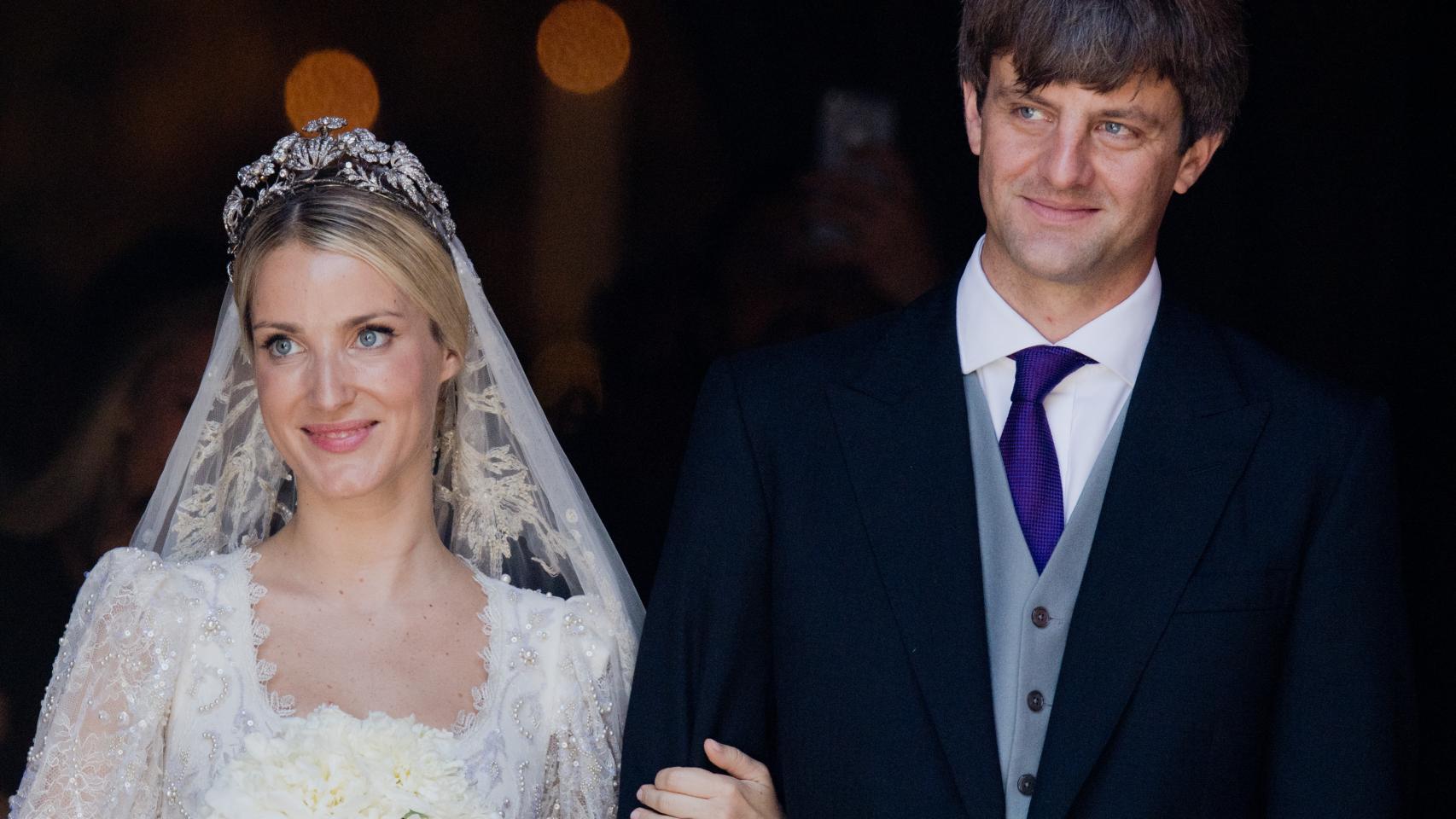 Ernst August de Hannover y Ekaterina Malysheva en el día de su boda.