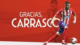 El Atleti despide a Carrasco. Foto. (@Atleti)