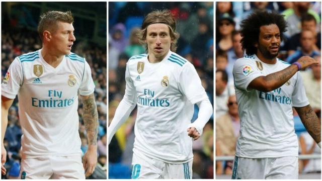 Kroos, Modric y Marcelo