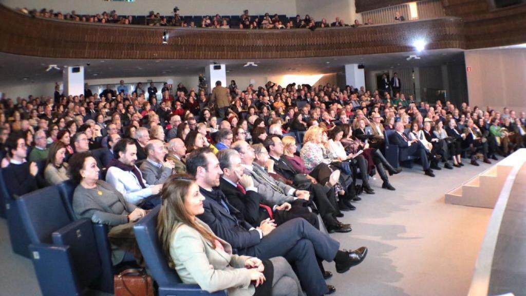 Jose Ramón Bauzá (segundo de la fila) y el resto de asistentes a la charla celebrada en Madrid.