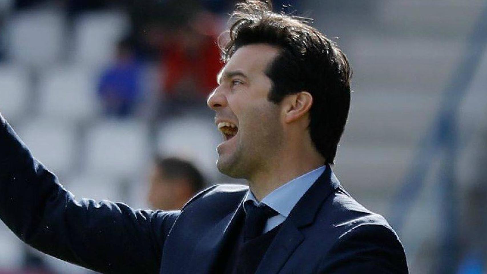 Solari, durante un partido del Castilla