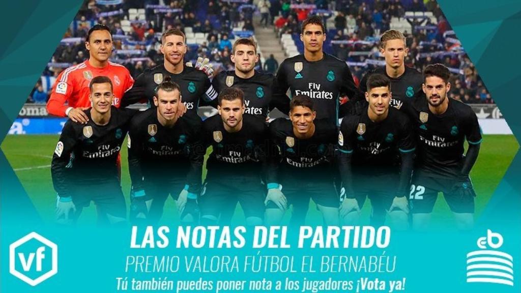 Las notas del Espanyol - Real Madrid