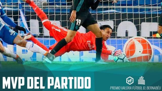 Keylor Navas, MVP del Espanyol - Real Madrid