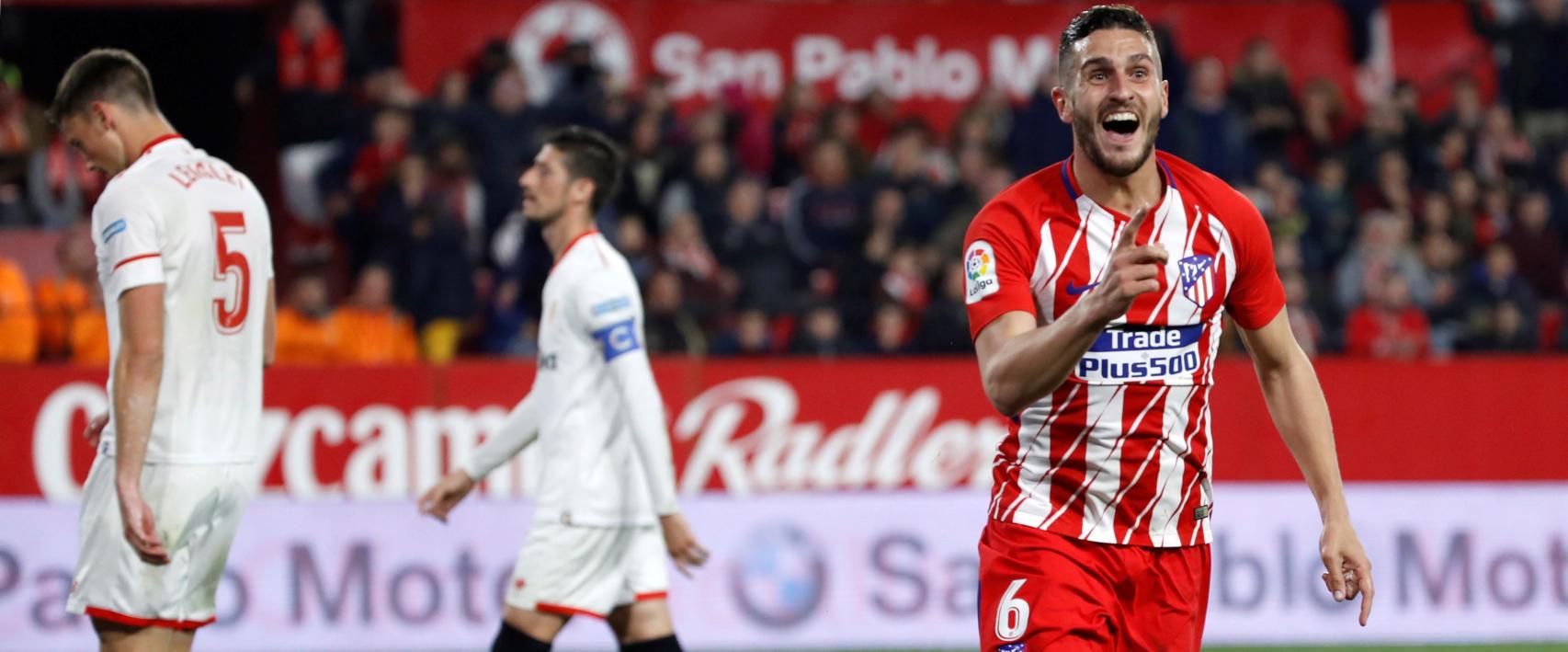 Koke ante el Sevilla.