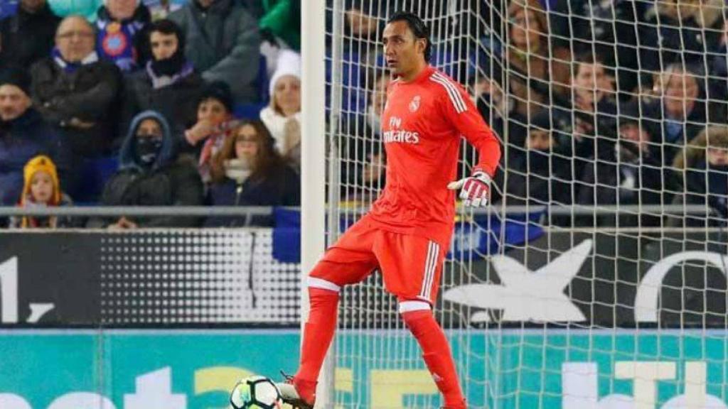 Keylor Navas, en el partido contra el Espanyol