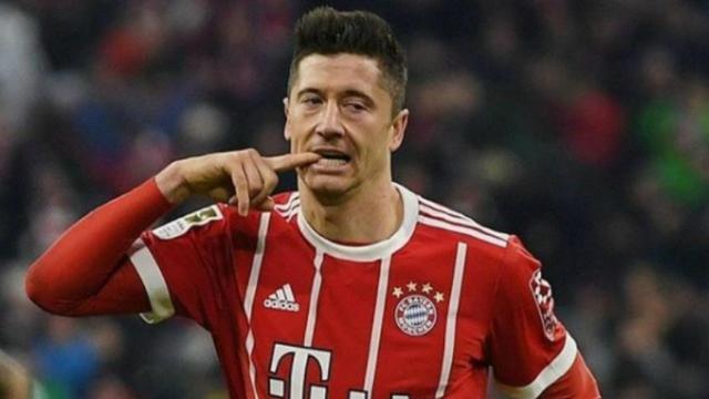 Robert Lewandowski celebra un gol con el Bayern Múnich. Foto: Instagram (@_rl9)