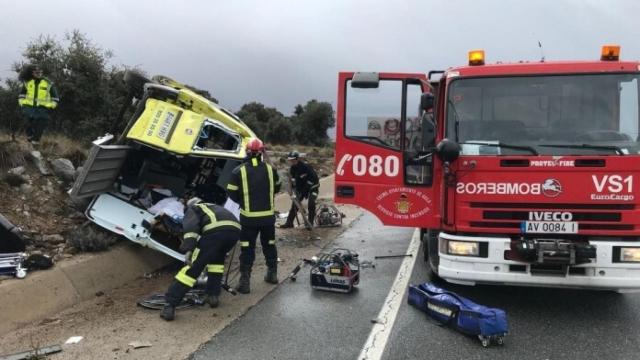 Un accidente de tráfico en Ávila