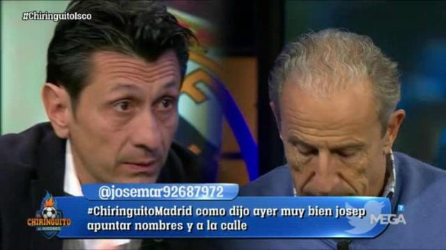 José Félix Diaz y Petón, en El Chiringuito. Foto: Twitter (@elchiringuitotv)