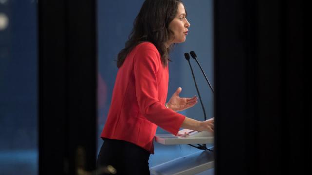 Inés Arrimadas en un mitin reciente.