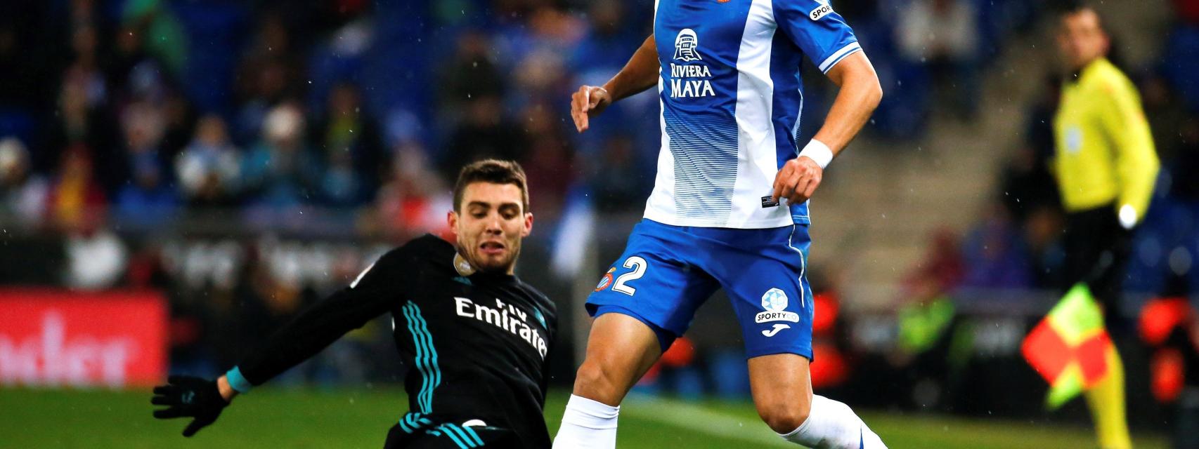 Marc Navarro en el último partido del Espanyol.