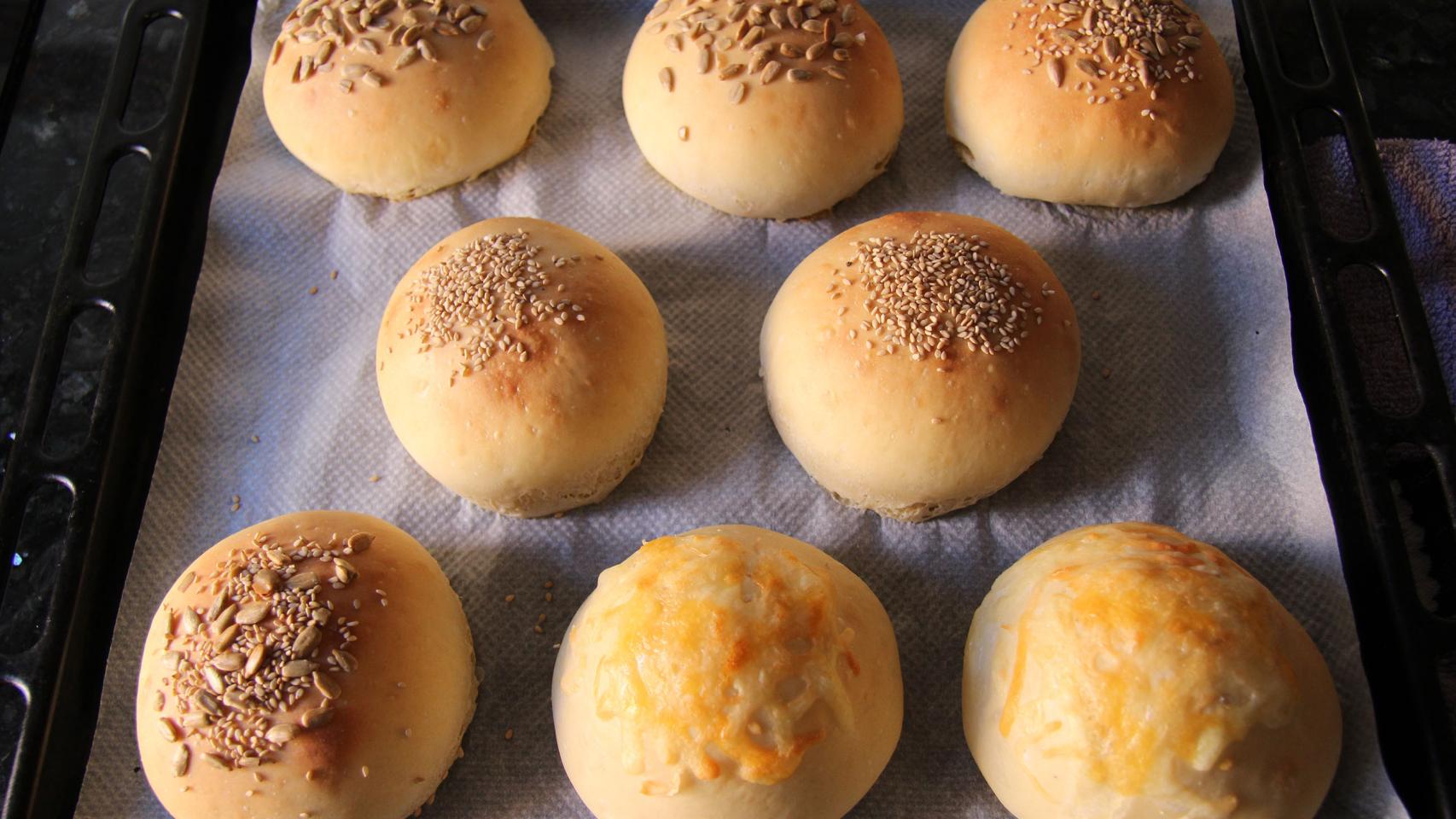 PAN DE HAMBURGUESA CON HARINA DE ESPELTA CON Y SIN TMX 14