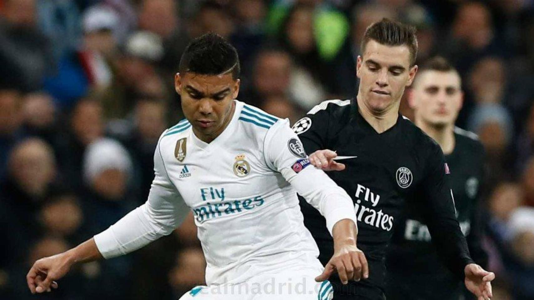 Casemiro, en el Real Madrid-PSG