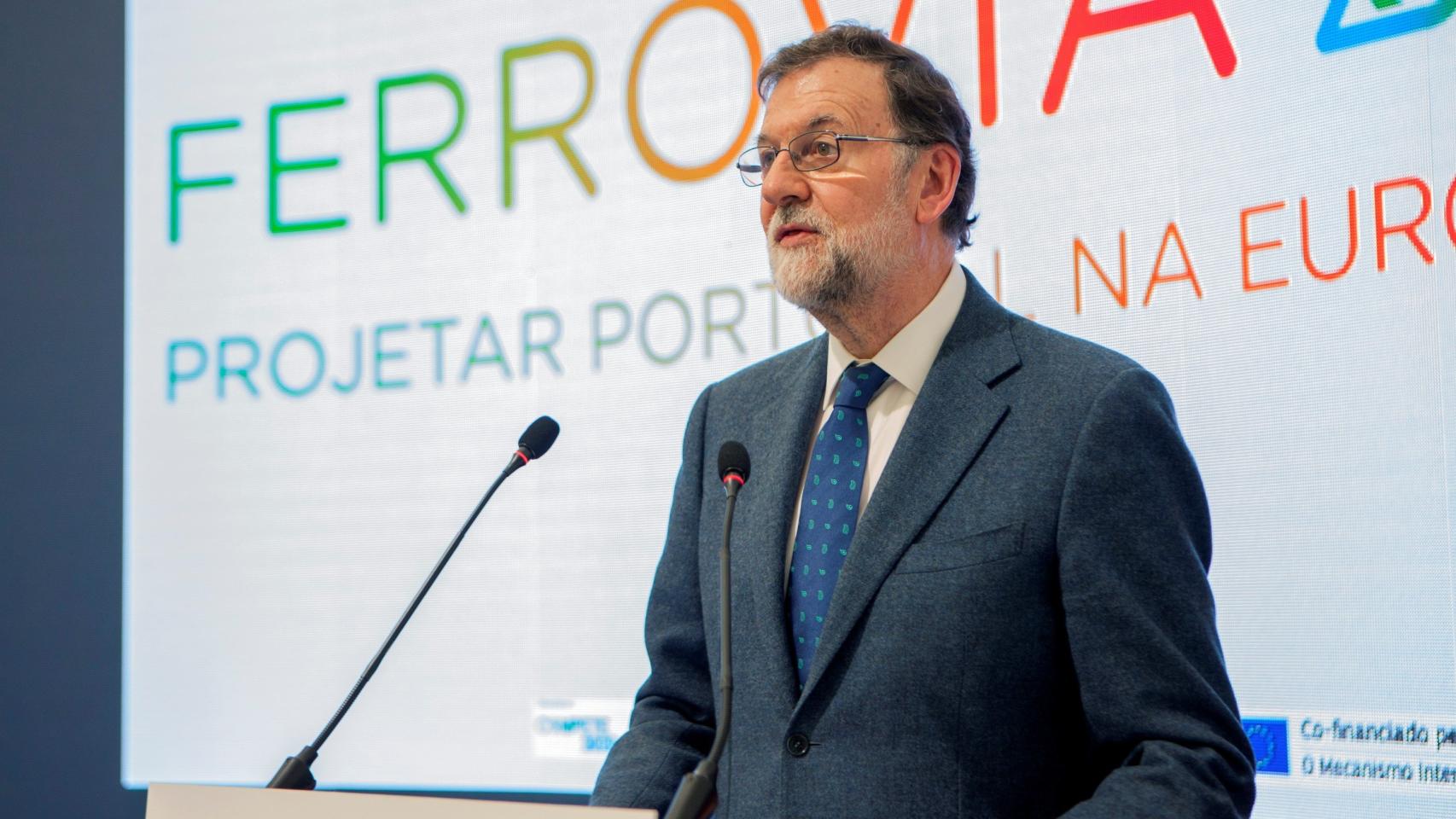 El presidente del Gobierno, Mariano Rajoy, este lunes en Badajoz.
