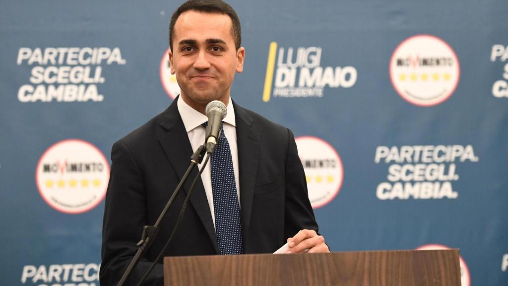 Luigi Di Maio, en la rueda de prensa posterior a las elecciones.