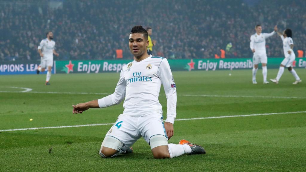 Casemiro, autor del segundo gol del Real Madrid.