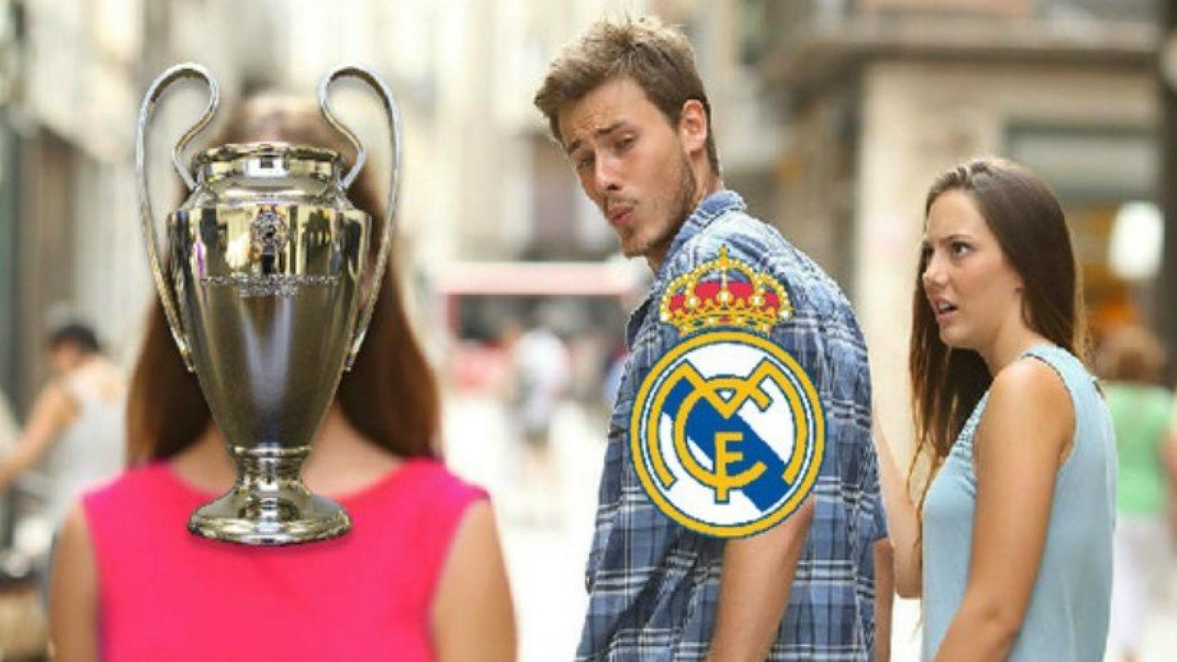 Meme del PSG - Real Madrid. Foto: memedeportes.com