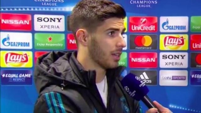 Asensio en zona mixta