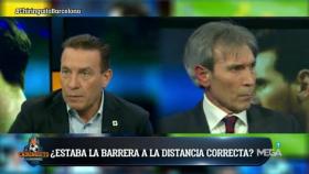 Paco Buyo y Lobo Carrasco en El Chiringuito. Foto: Twitter (@elchiringuitotv)