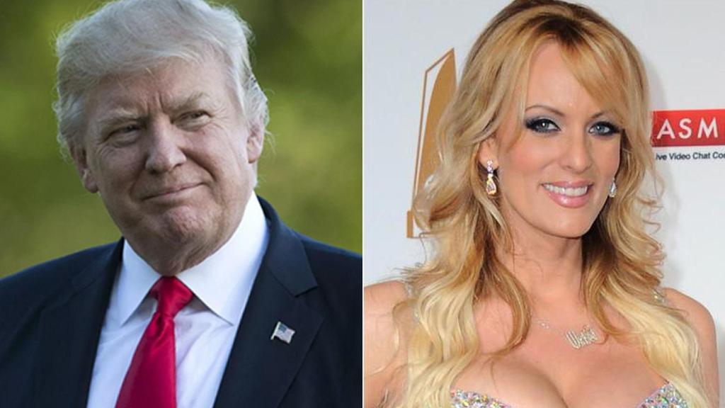 Donald Trump y Stormy Daniels.