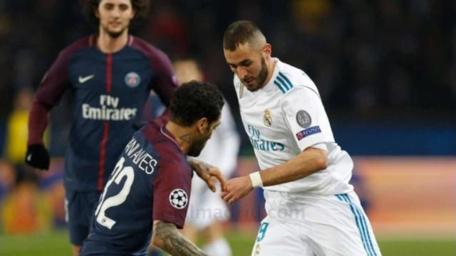 Benzema y Dani Alves