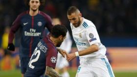 Benzema y Dani Alves