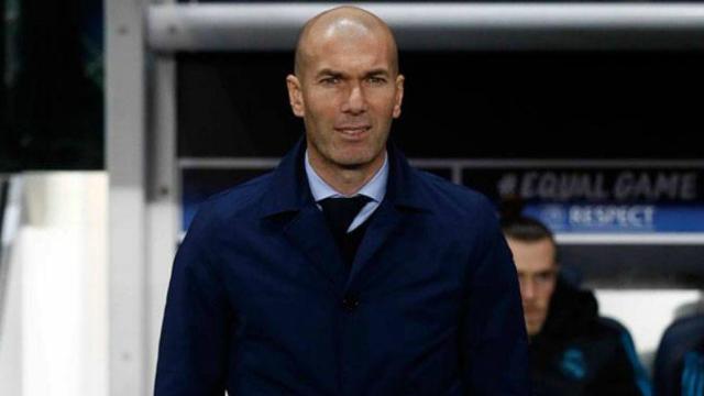 Zidane en el partido ante el PSG