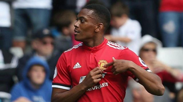 Martial celebra un gol con el United. Foto Twitter (@ManUtd)