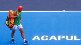 Nadal, tras un entrenamiento en Acapulco.