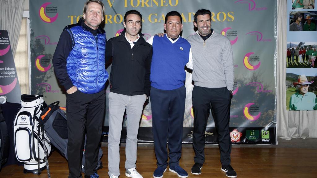 Figo, Schuster y Enrique Ponce.