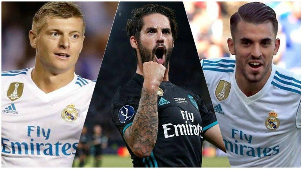 Kroos, Isco y Ceballos