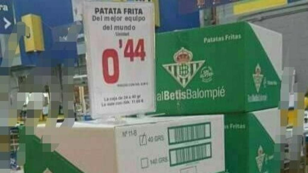 Así deberían anunciarse realmente las patatas del Betis según un aficionado.