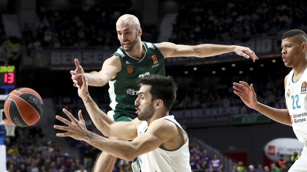 Campazzo y Tavares tuvieron una noche de escándalo ante el Panathinaikos.