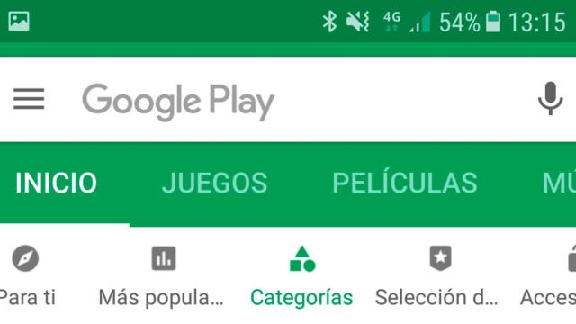 La Google Play Store se actualiza con nuevas opciones de navegación