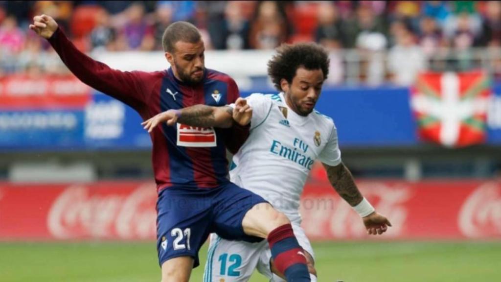 Marcelo, en el Eibar-Real Madrid