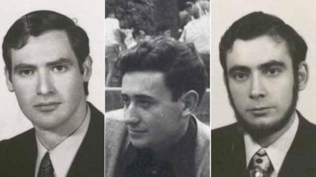 De izquierda a derecha, Fernando Veiga, Jorge Juan García y Humberto Fouz